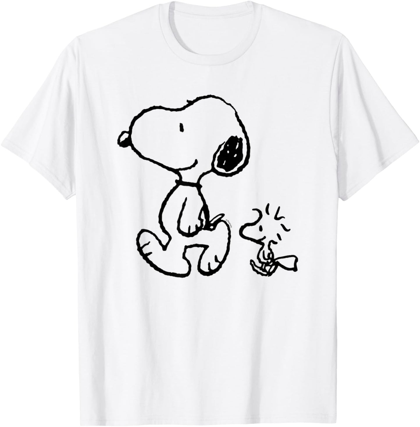 Peanuts - Snoopy Woodstock Walk T-Shirt - T-Shirt | White