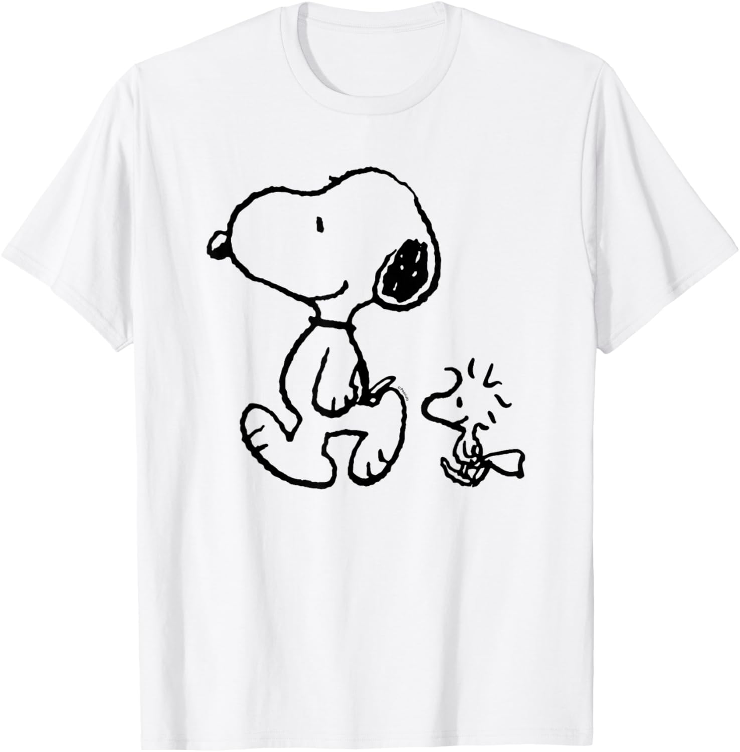 Peanuts - Snoopy Woodstock Walk T-Shirt - T-Shirt | White