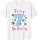 It's My 7th Birthday Snowflake Outfits For Toddler Girls T-Shirt - T-Shirt | White