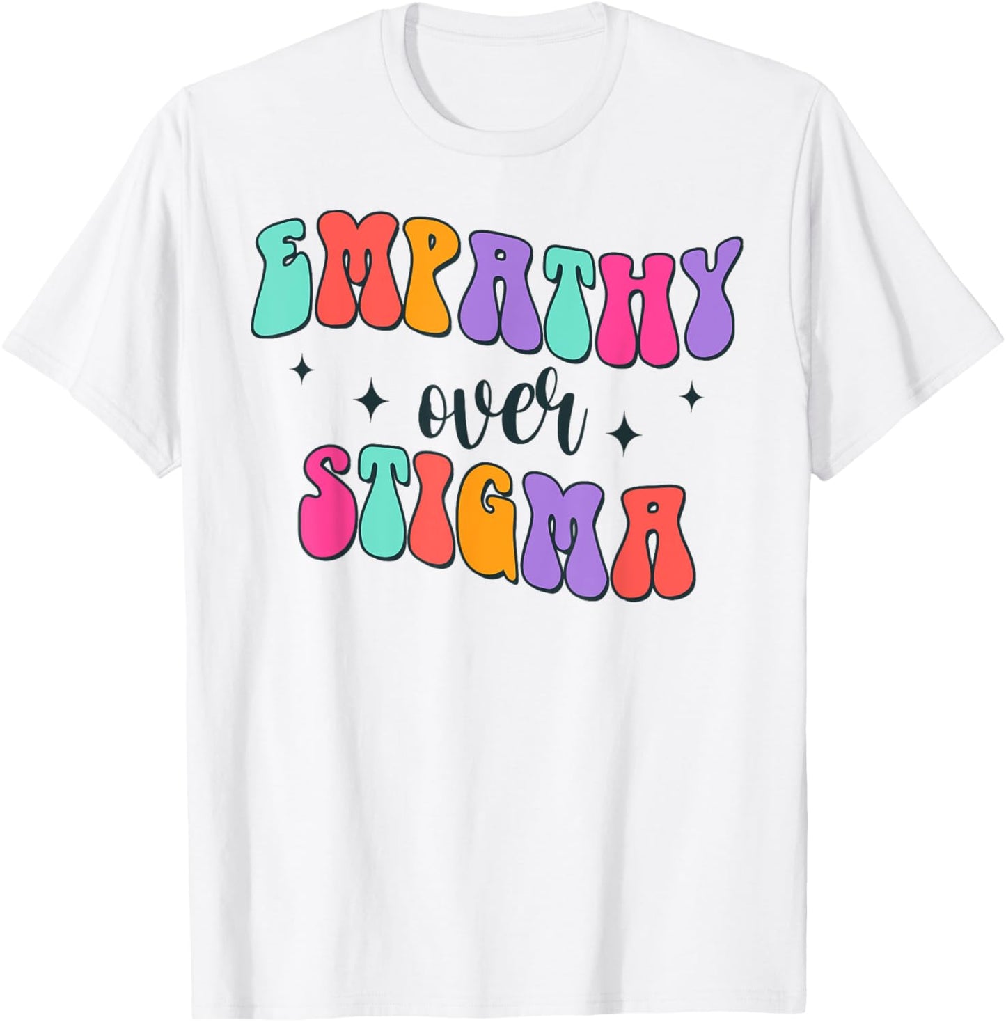 Addiction Counselor Recovery Overdose Empathy Over Stigma T-Shirt - T-Shirt | White