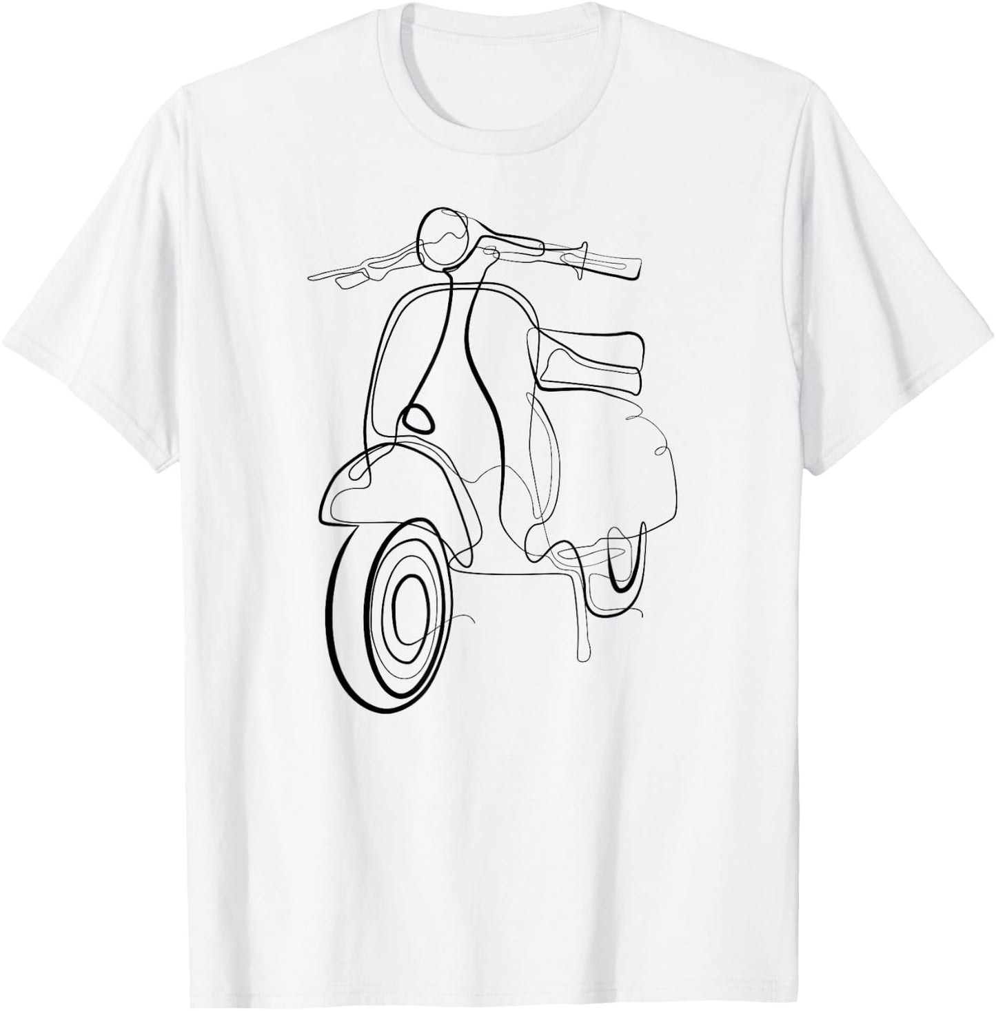Scooter Moped Retro Italy Scooter T-Shirt - T-Shirt | White