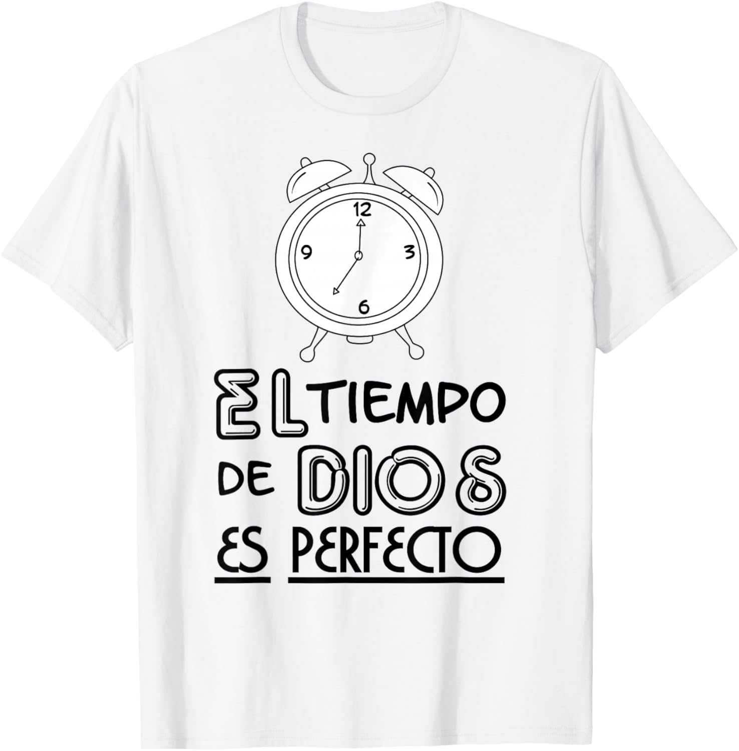 Cross Catholic Faith Hispanic Religious Blessed Devotion T-Shirt - T-Shirt | White