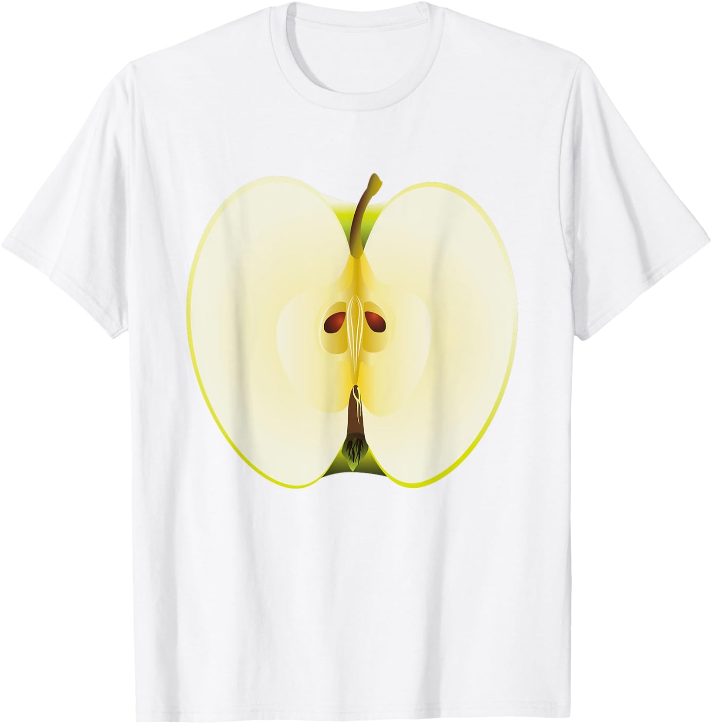 Green Apple Shirt Adult Men Women Kids Apple Costume T-Shirt - T-Shirt | White
