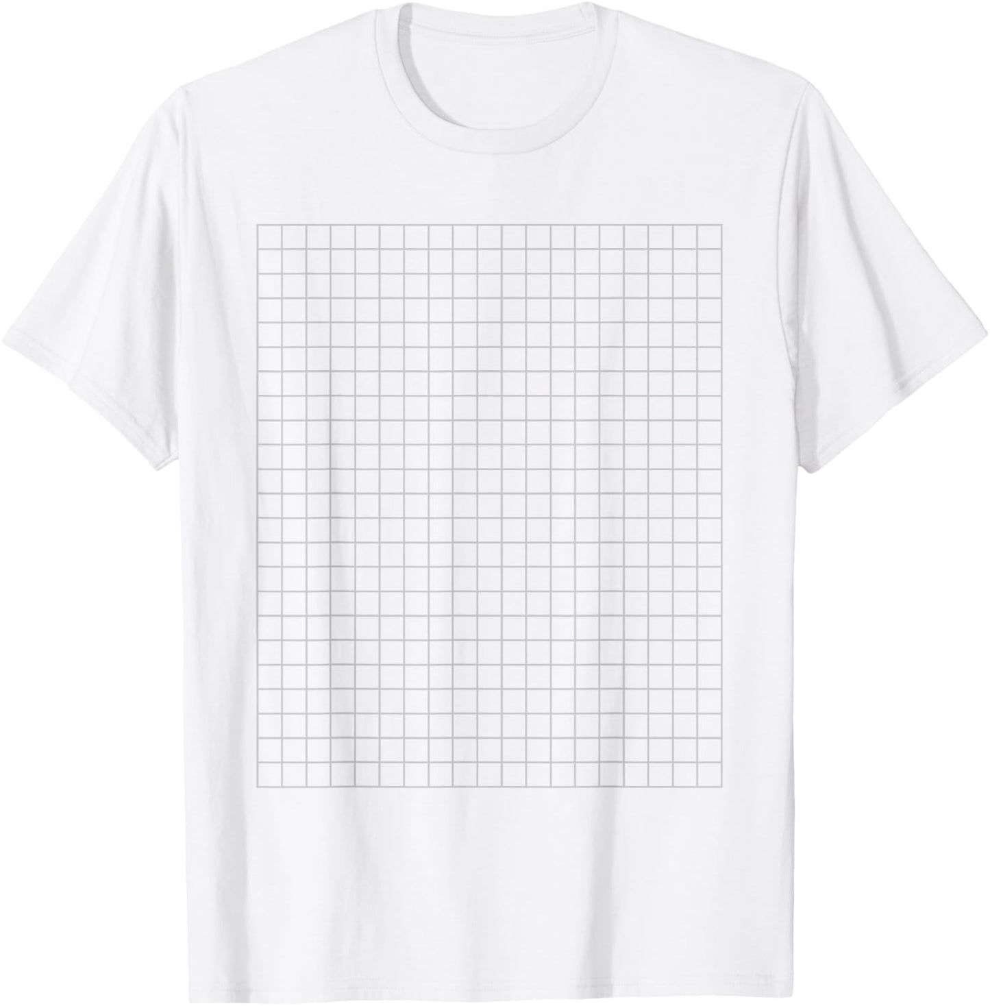 Graph Paper Engineering Student Easy Halloween Costume T-Shirt - T-Shirt | White