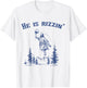 He Is Rizzin' Jesus Playing Basketball T-Shirt - T-Shirt | White
