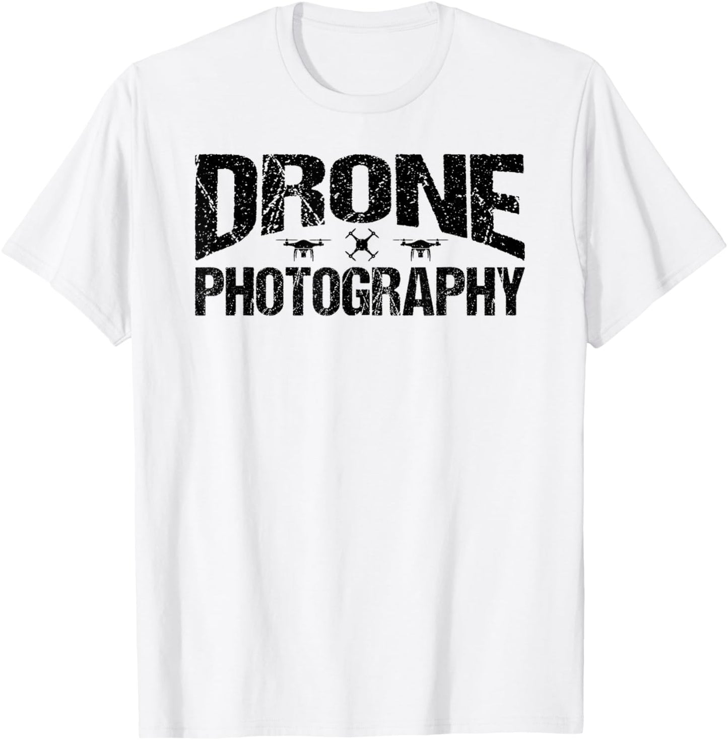 Drone Photography Aerial T-Shirt - T-Shirt | White