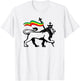 Rasta Lion of Judah Rastafarian Reggae Lion and Christian T-Shirt - T-Shirt | White