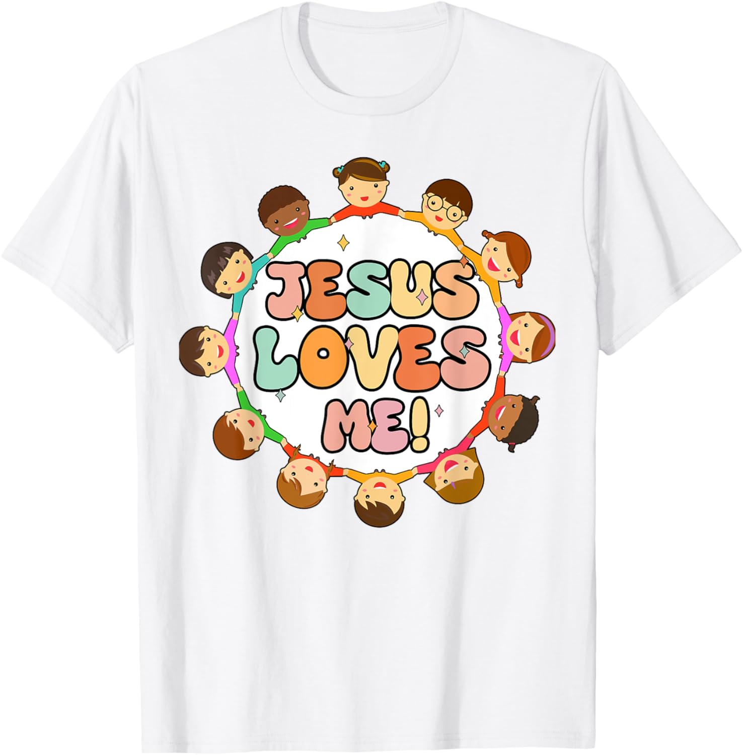 Kid Jesus Loves Me Christian Toddler Girl Women I Heart God T-Shirt - T-Shirt | White