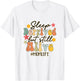 Sleep Deprived But Still Alive Mom Life Funny Mom Groovy T-Shirt - T-Shirt | White