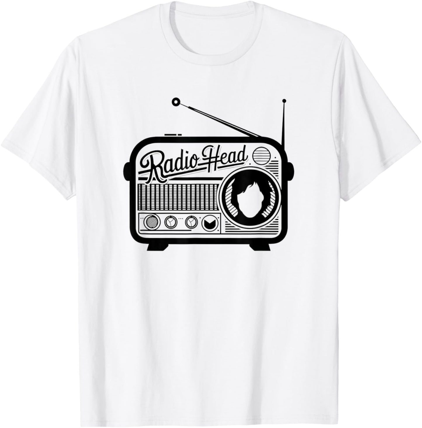 Retro Vintage Radio Head T-Shirt - T-Shirt | White