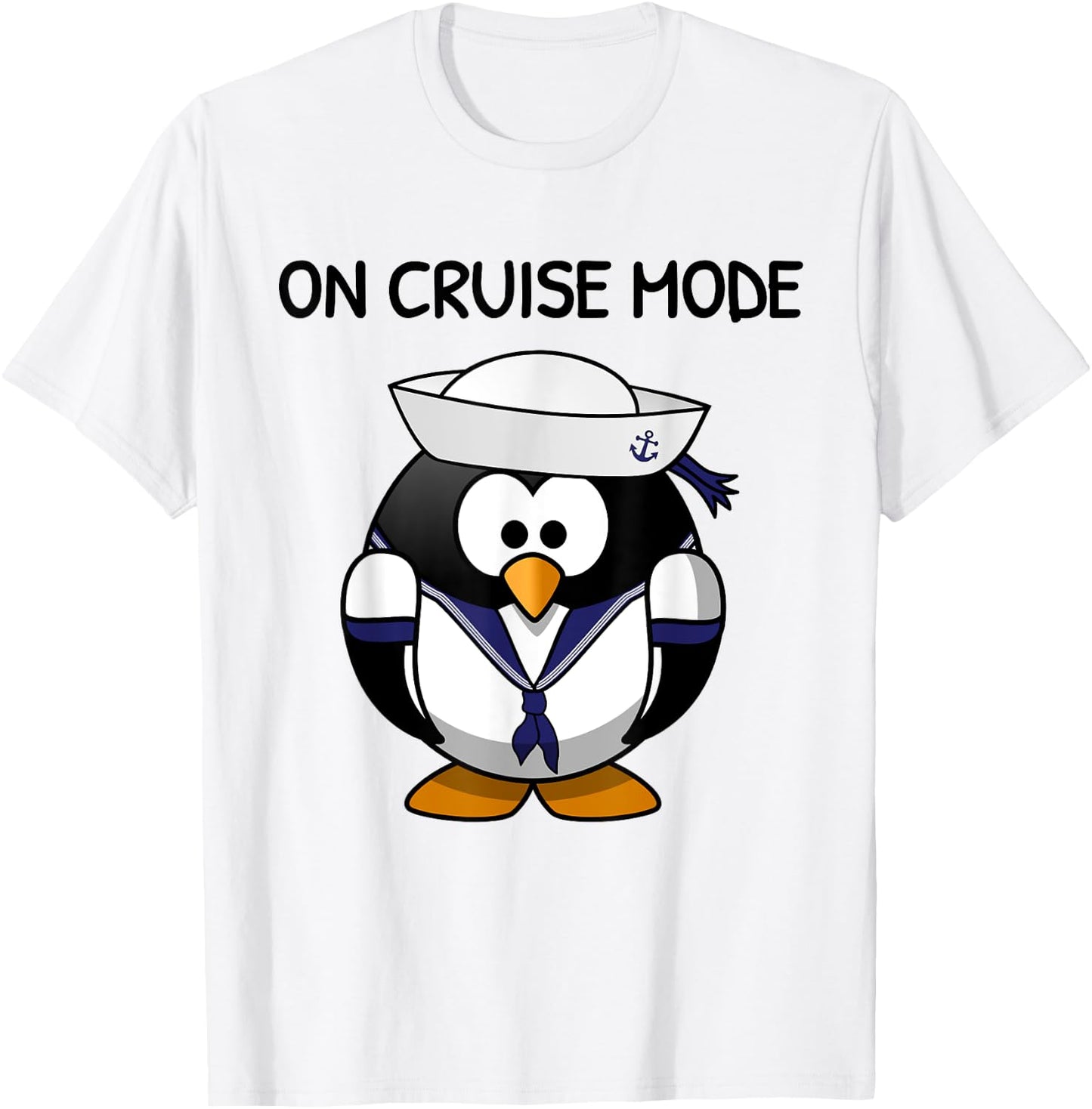 On Cruise Mode Cute Vacation Penguin T-Shirt - T-Shirt | White