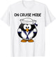 On Cruise Mode Cute Vacation Penguin T-Shirt - T-Shirt | White