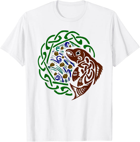 Salmon of Knowledge T-Shirt - T-Shirt | White