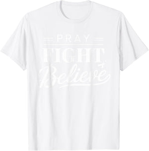 October Women Pink Ribbon Breast Cancer Awareness T-Shirt - T-Shirt | White