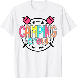 Family Camper Group Camping Crew Camping Matching T-Shirt - T-Shirt | White