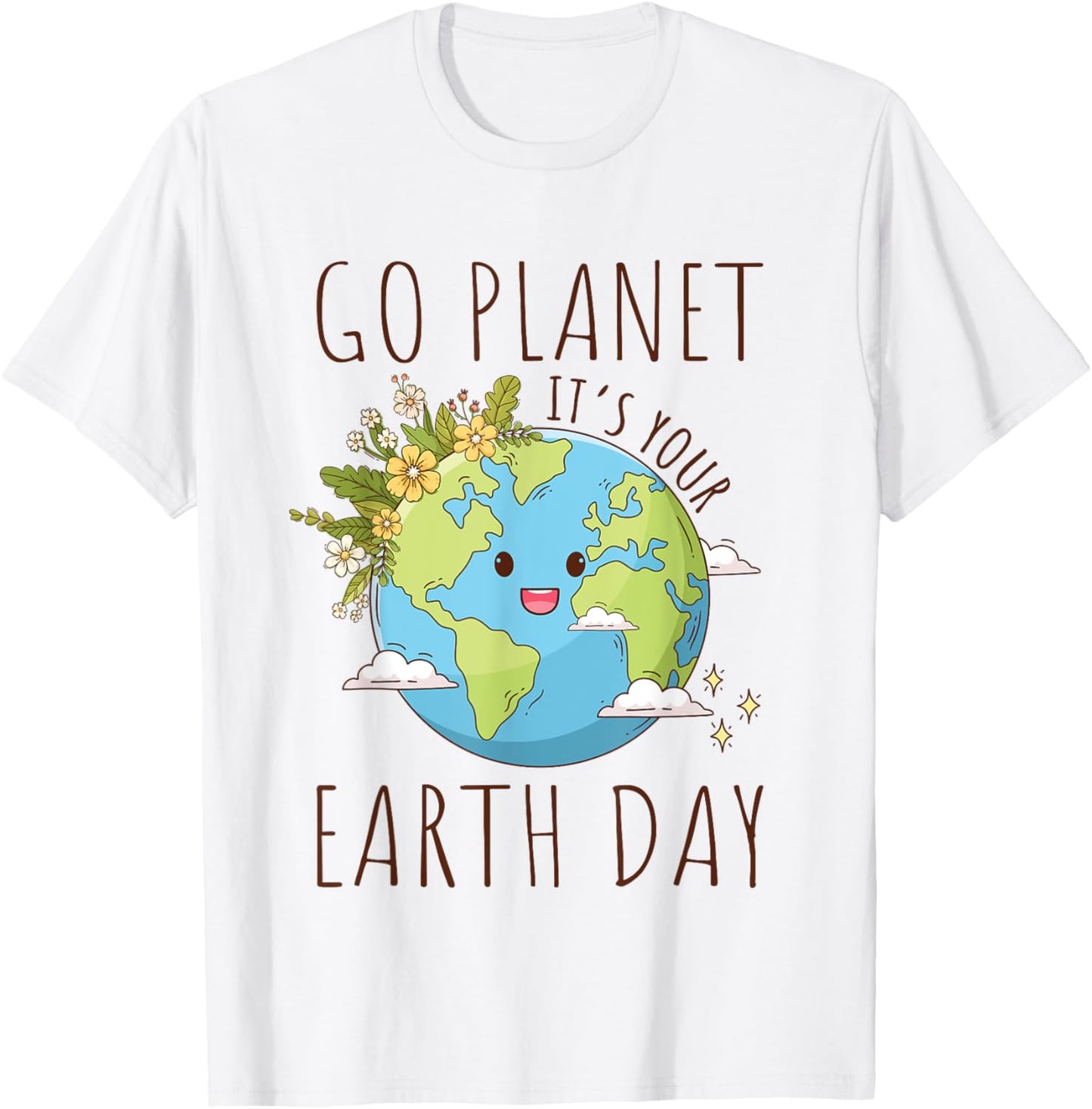 Go Planet Its Your Earth Day 2024 Teacher Women Toddler Kids T-Shirt - T-Shirt | White