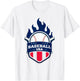 Baseball USA Support the Team Shirt USA Flag Playoff T-Shirt - T-Shirt | White