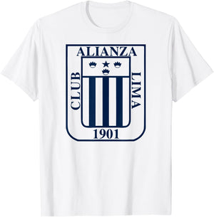 Peru Shirt Peruvian ALIANZA Lima Peruvian Men Women Soccer T-Shirt - T-Shirt | White