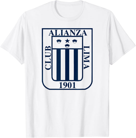 Peru Shirt Peruvian ALIANZA Lima Peruvian Men Women Soccer T-Shirt - T-Shirt | White