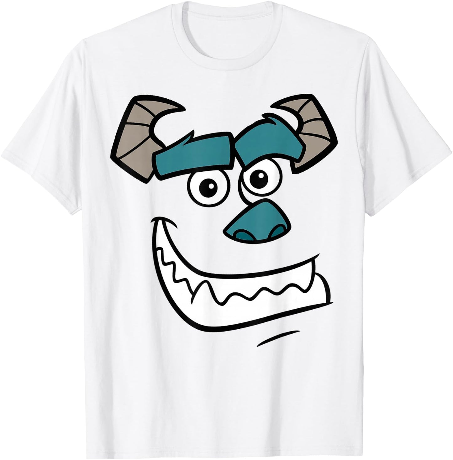 Disney Pixar Monsters Inc Sulley Face Costume T-Shirt - T-Shirt | White