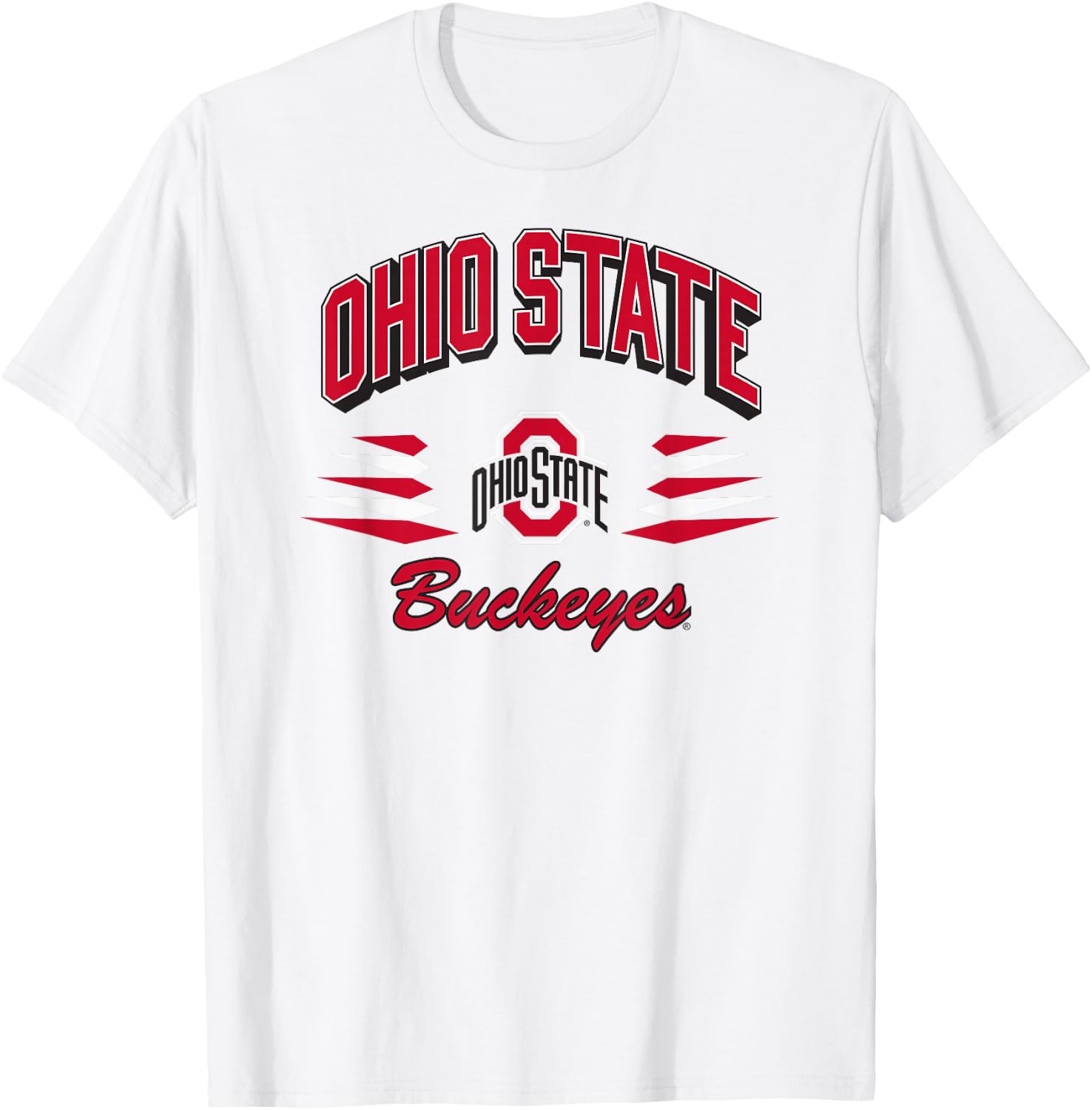 Ohio State Buckeyes Diamond Gray Officially Licensed T-Shirt - T-Shirt | White