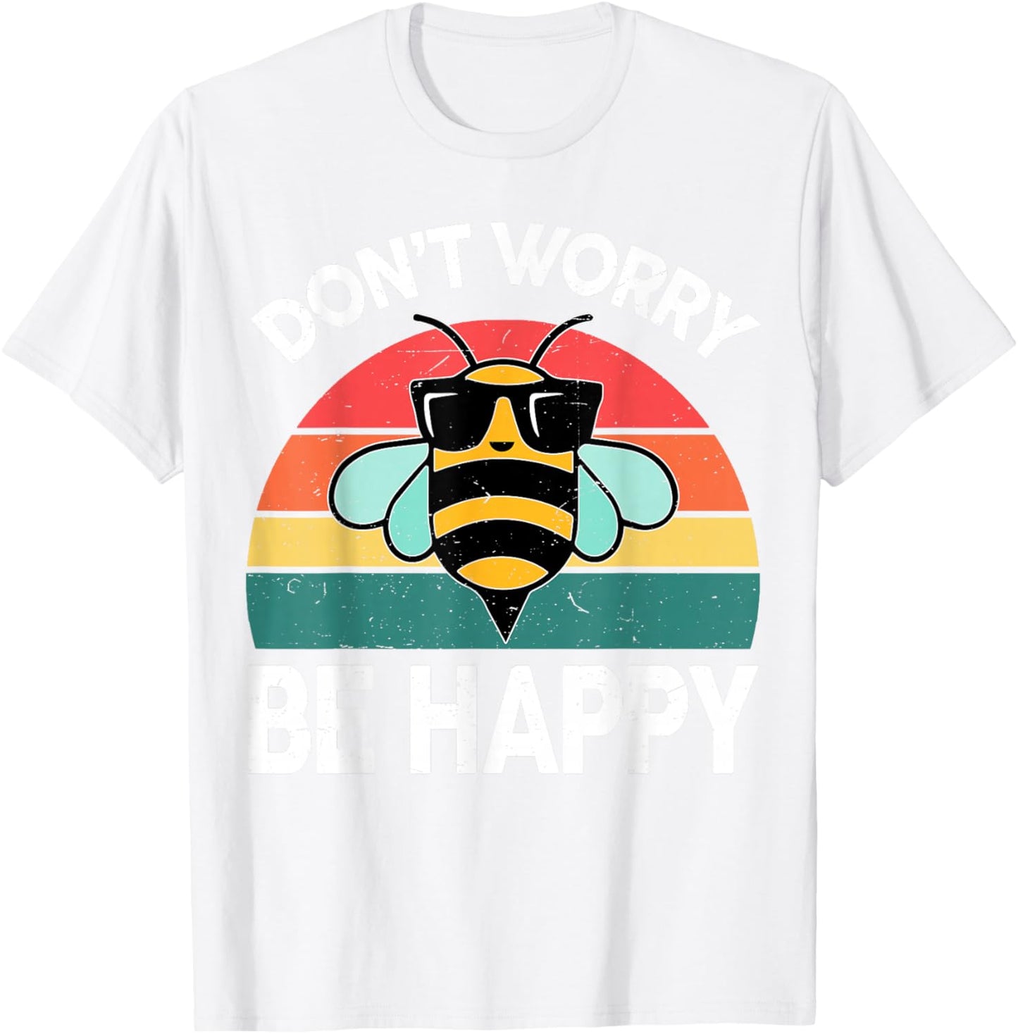 Toddler Bumble Don't Worry Bee Happy-Shirt Women BumbleBee T-Shirt - T-Shirt | White