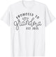 Promoted to Grandma Est 2025 New Grandma Mothers Day T-Shirt - T-Shirt | White