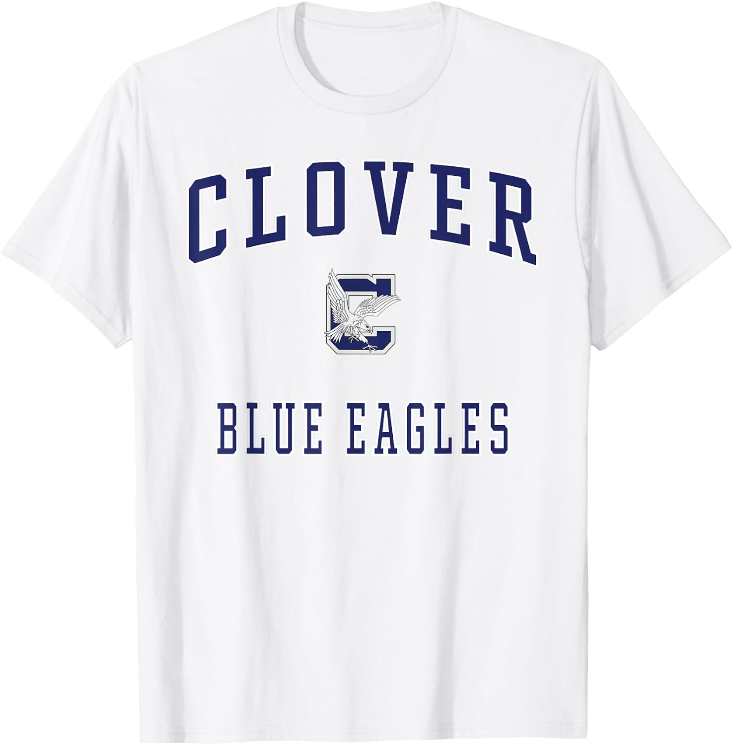 Clover High School Blue Eagles T-Shirt - T-Shirt | White