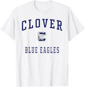 Clover High School Blue Eagles T-Shirt - T-Shirt | White