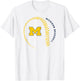 Michigan Wolverines Baseball Fastball White T-Shirt - T-Shirt | White