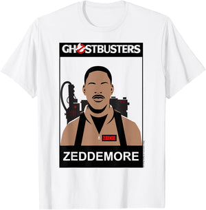 Ghostbusters Zeddemore Name Portrait T-Shirt - T-Shirt | White