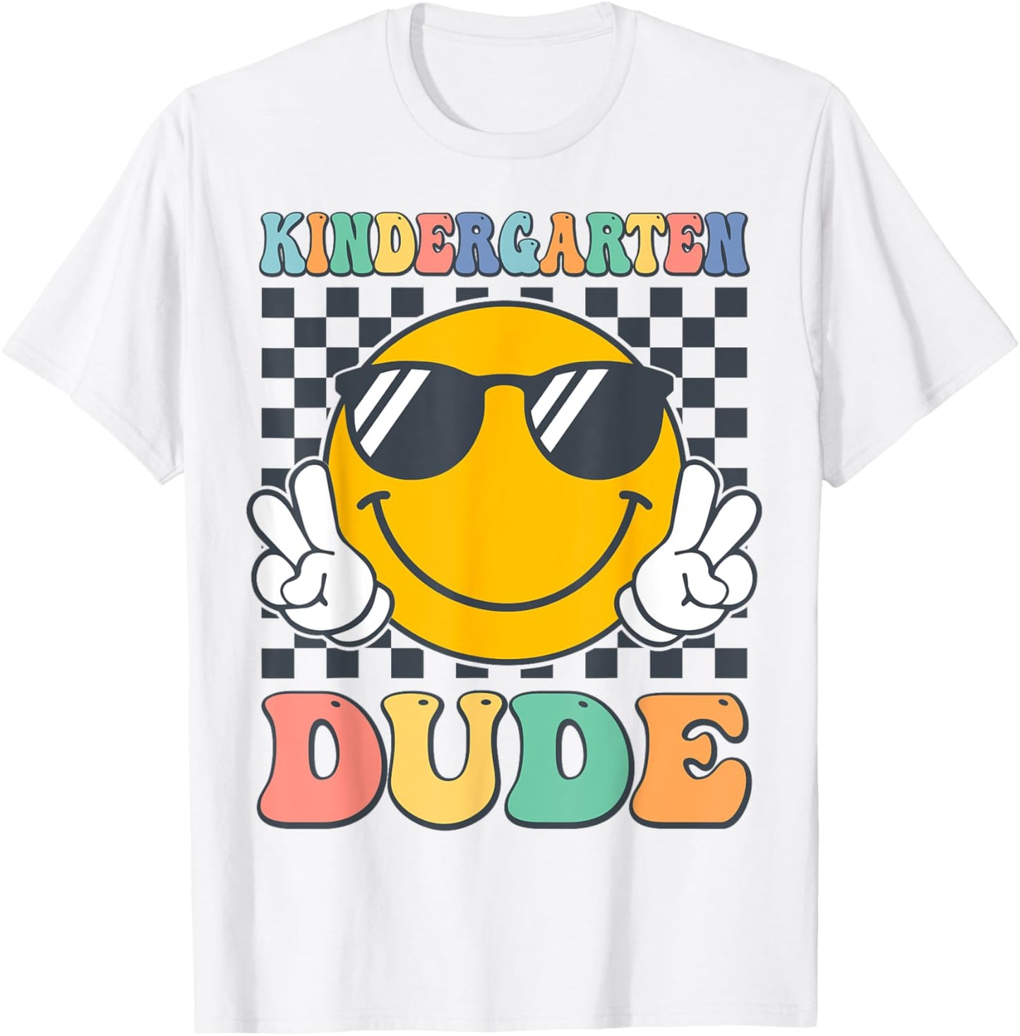 Kindergarten Dude First Day of Kindergarten Back to School T-Shirt - T-Shirt | White
