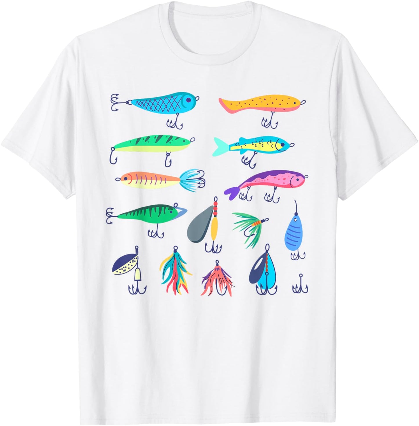 Fishing-Shirt Women Kids Toddler Boys Girls Cute Fish T-Shirt - T-Shirt | White