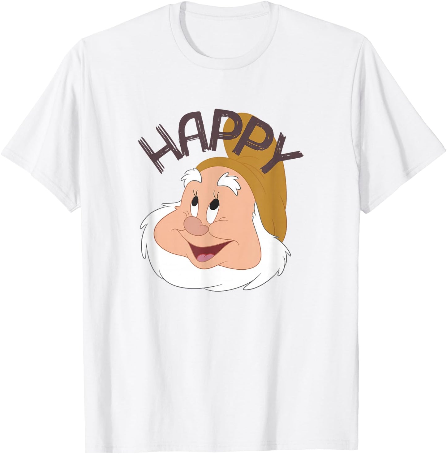 Disney Snow White & The Seven Dwarfs Happy Face T-Shirt - T-Shirt | White