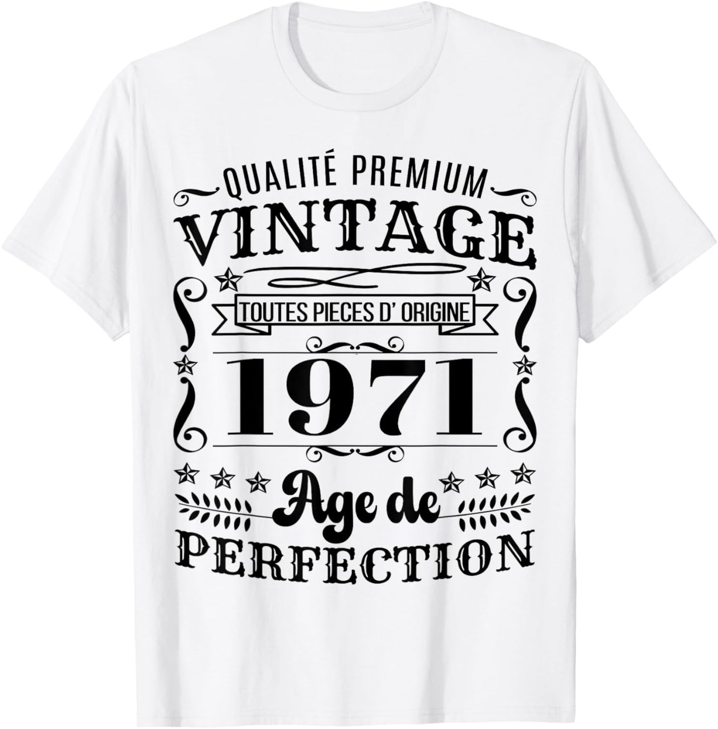 Vintage 1971 Édition Limitée Cadeau Année De Naissance 1971 T-Shirt - T-Shirt | White