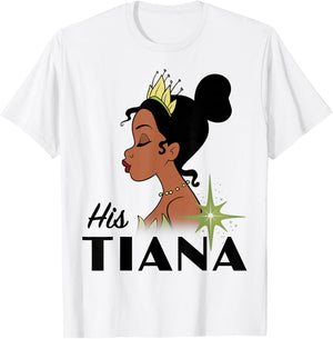 Disney Princess and The Frog His Tiana Graphic T-Shirt - T-Shirt | White