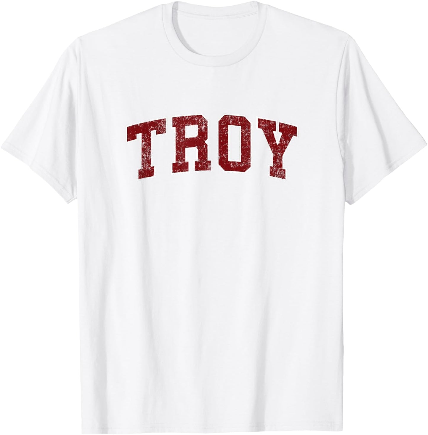 Troy Alabama AL Vintage Athletic Sports T-Shirt - T-Shirt | White