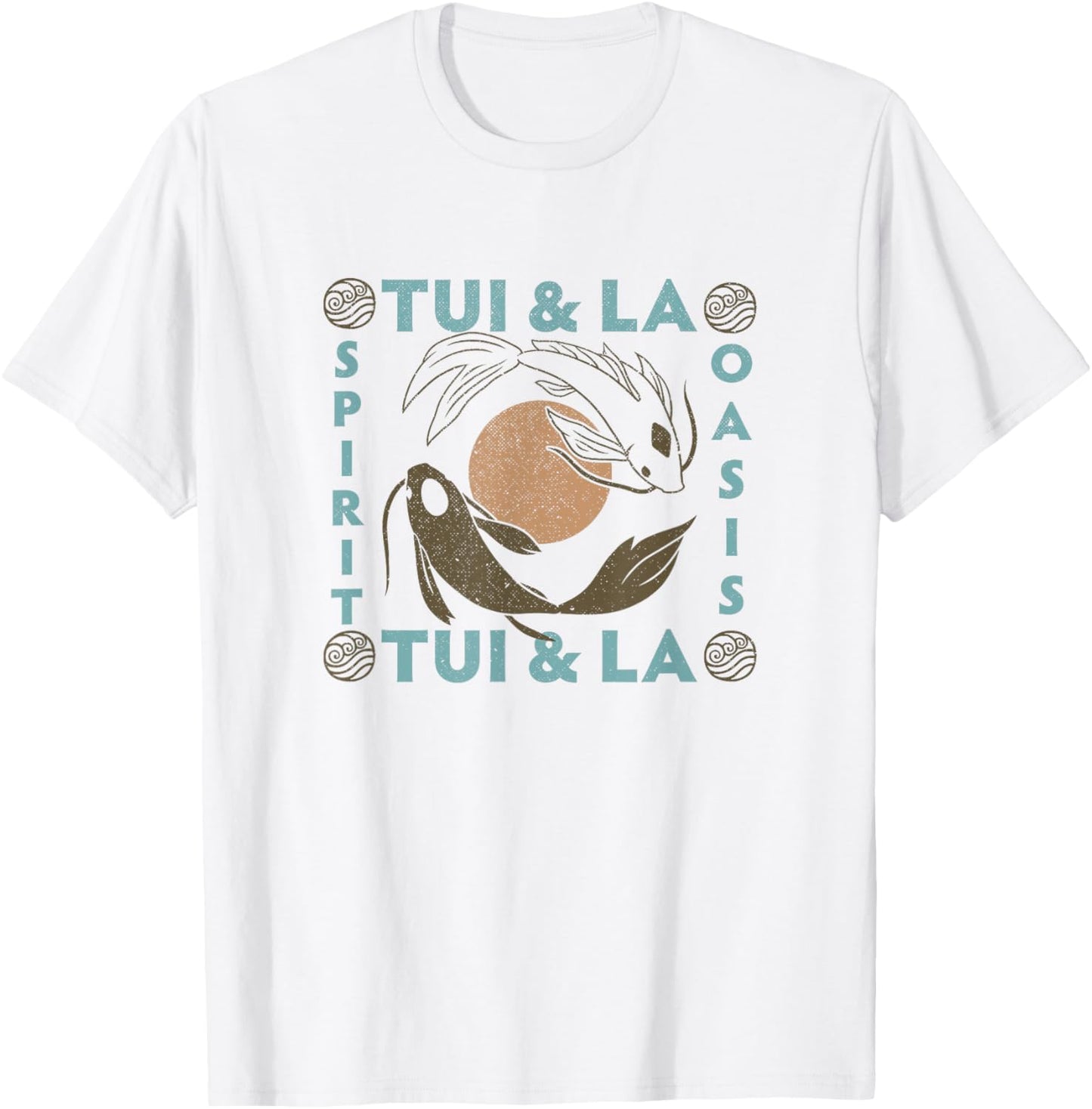 Avatar: The Last Airbender Tui & La Spirit Oasis Vintage T-Shirt - T-Shirt | White