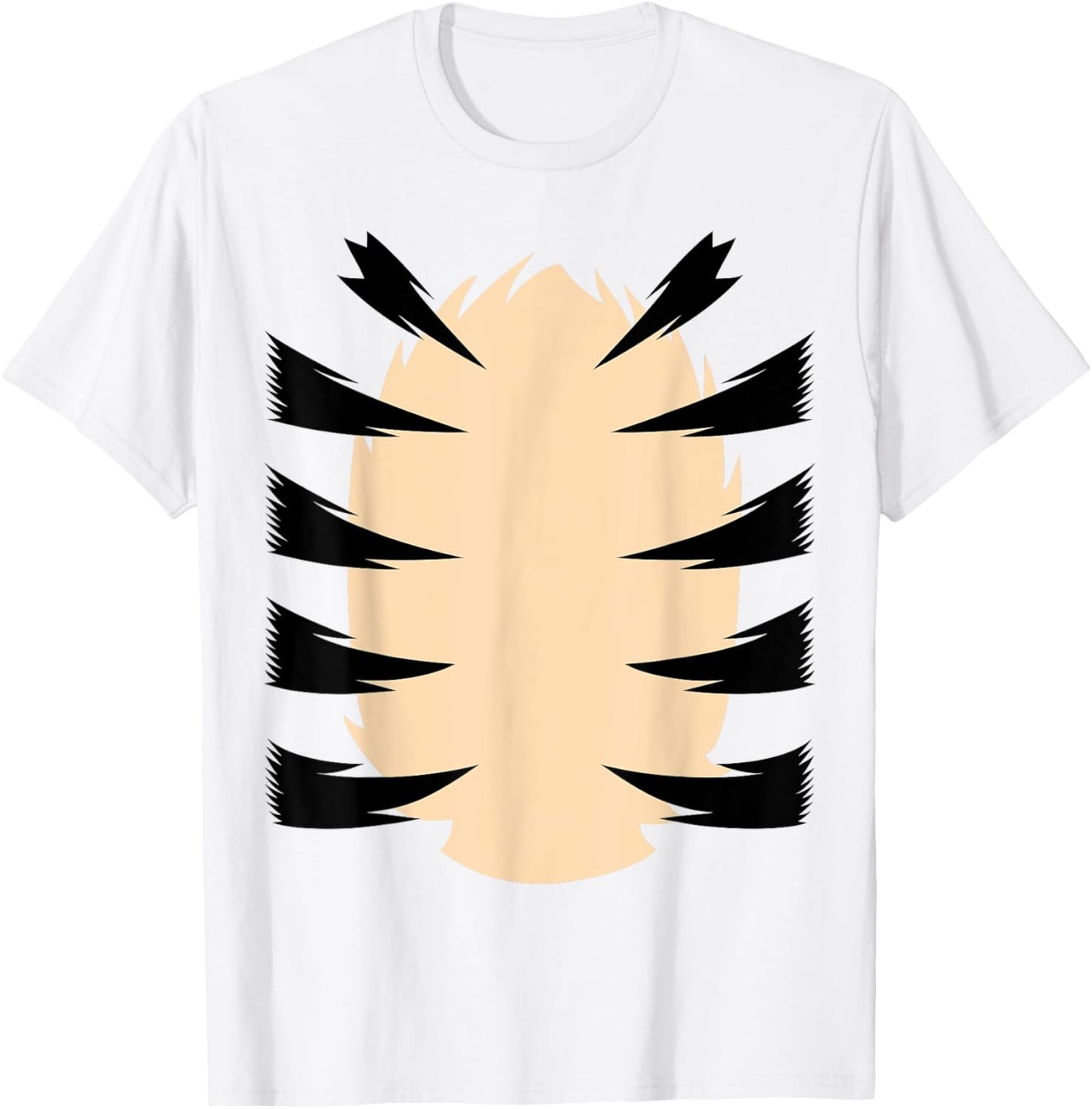 Tiger Stripes DIY Halloween Costume Tiger Belly Orange Tiger T-Shirt - T-Shirt | White