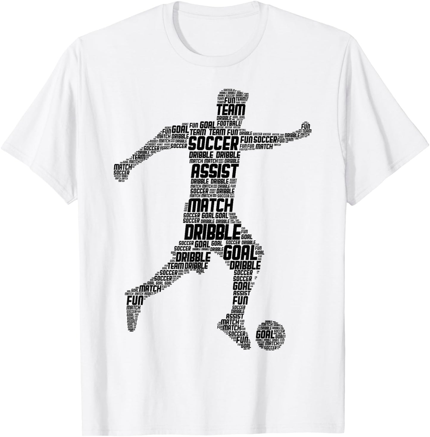 Soccer Player Boys Kids Men T-Shirt - T-Shirt | White