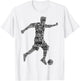 Soccer Player Boys Kids Men T-Shirt - T-Shirt | White