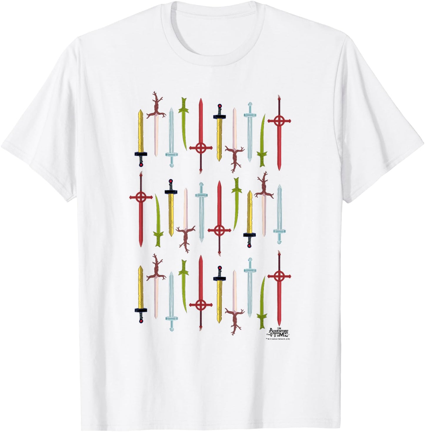 Adventure Time Swords T-Shirt - T-Shirt | White