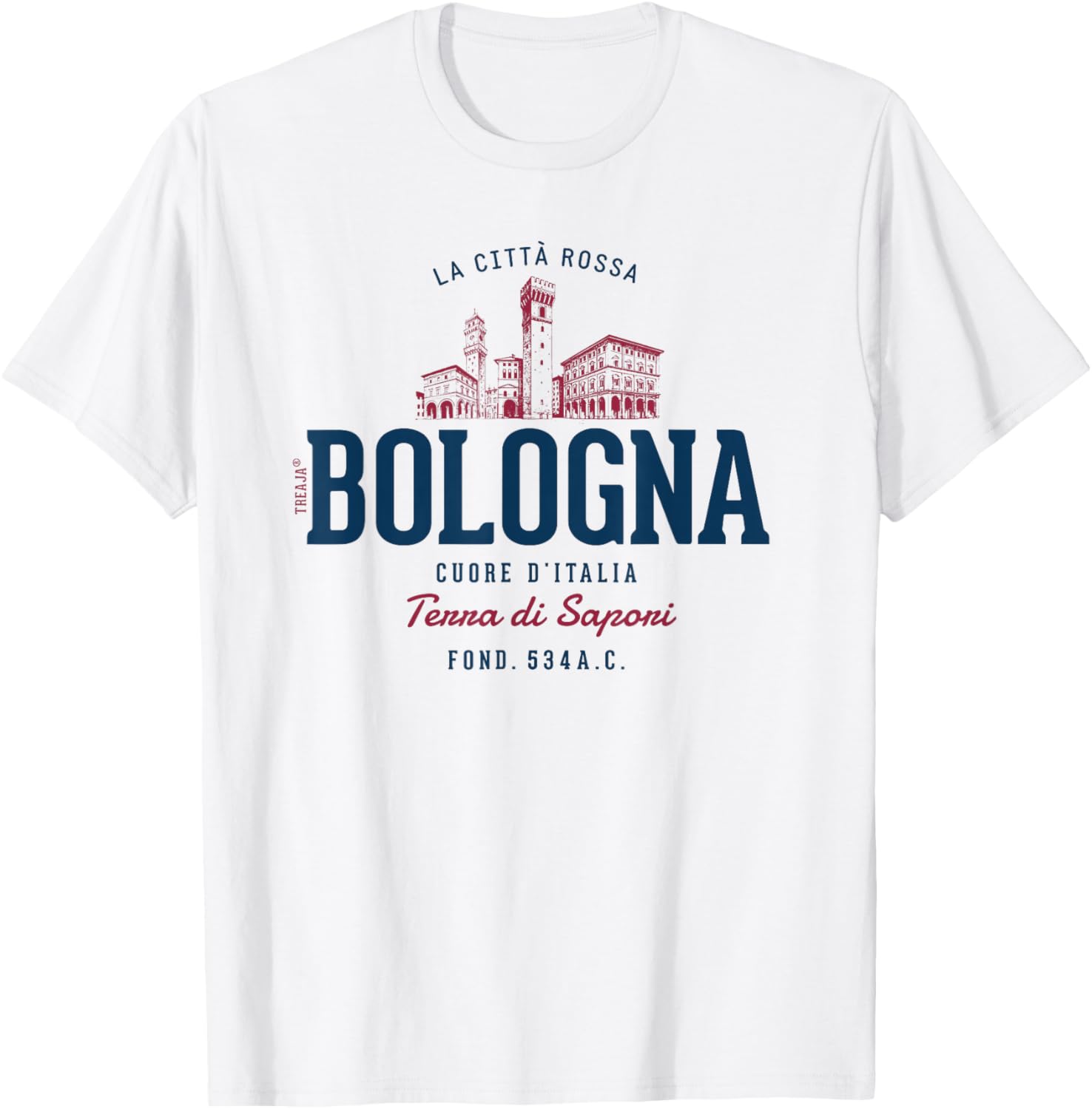 Italy Retro Styled Vintage Bologna T-Shirt - T-Shirt | White