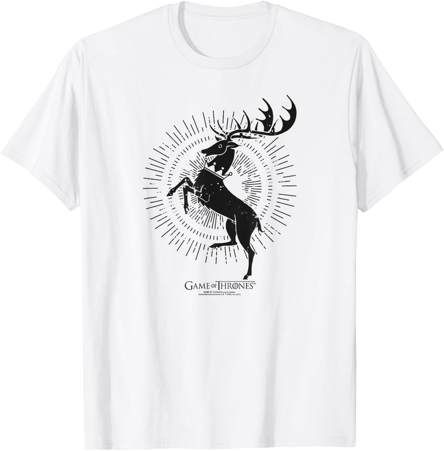 Game of Thrones Baratheon Burst Sigil T-Shirt - T-Shirt | White
