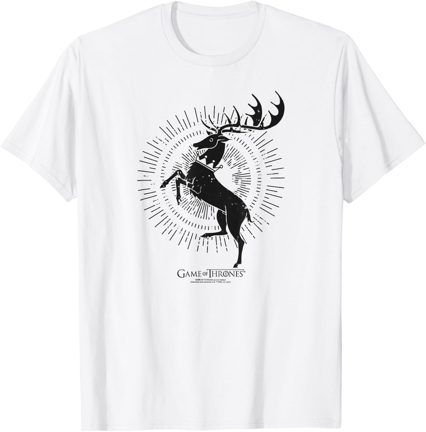 Game of Thrones Baratheon Burst Sigil T-Shirt - T-Shirt | White
