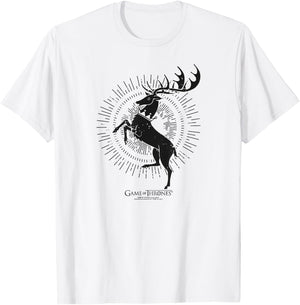 Game of Thrones Baratheon Burst Sigil T-Shirt - T-Shirt | White