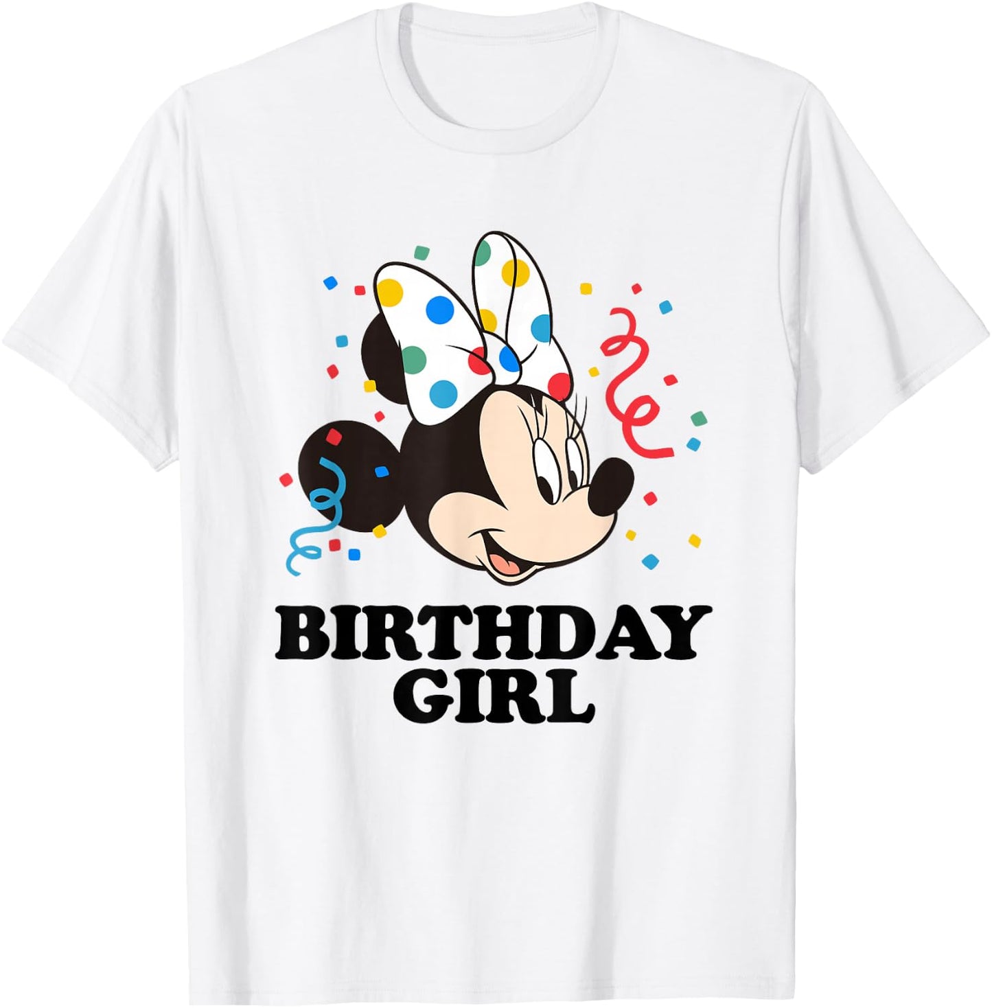 Disney Minnie Mouse Birthday Girl T-Shirt - T-Shirt | White
