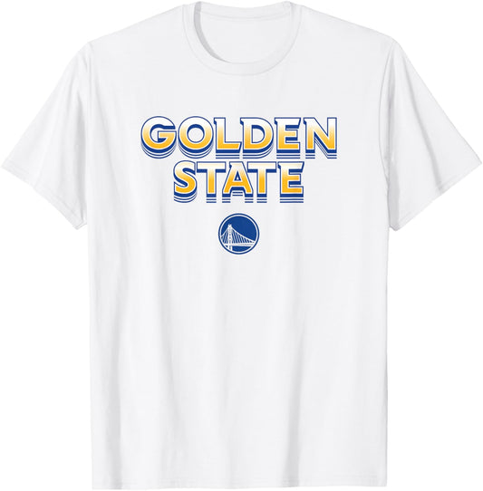 NBA - Golden State Warriors City Wordmark Logo T-Shirt - T-Shirt | White