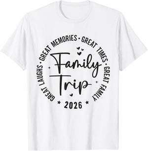 Great Memories Times Family Trip 2026 T-Shirt - T-Shirt | White