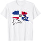 Dominican Republic Flag Baseball Player Dominican Pride T-Shirt - T-Shirt | White